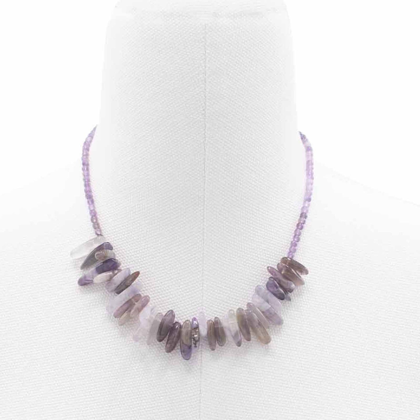 Collana con pietra allungata – agata muschiata