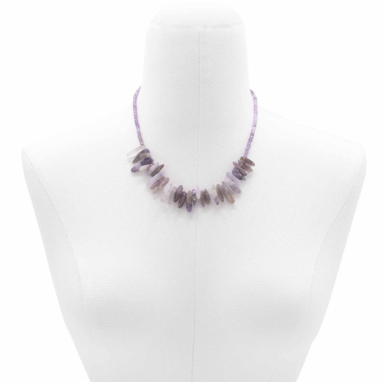 Collana con pietra allungata – agata muschiata