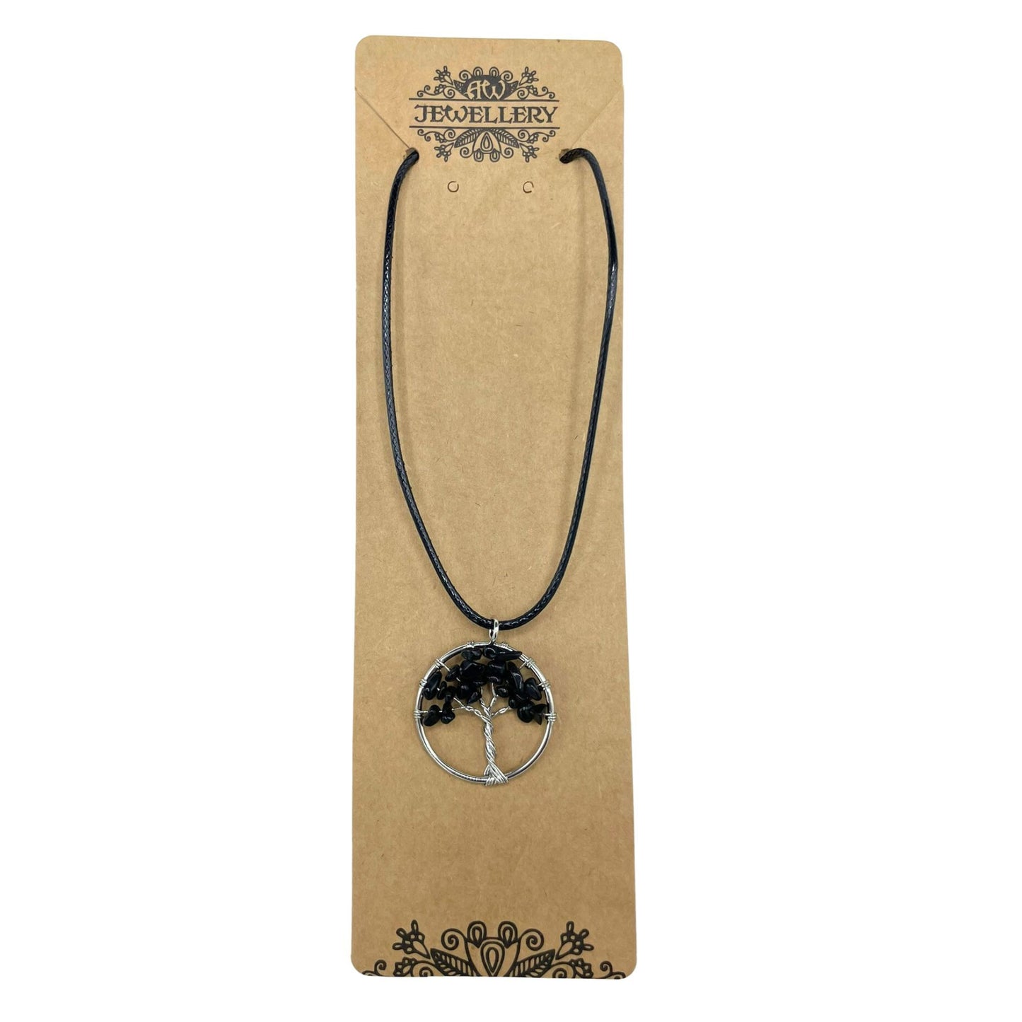 Ciondolo "Albero della vita" - agata nera