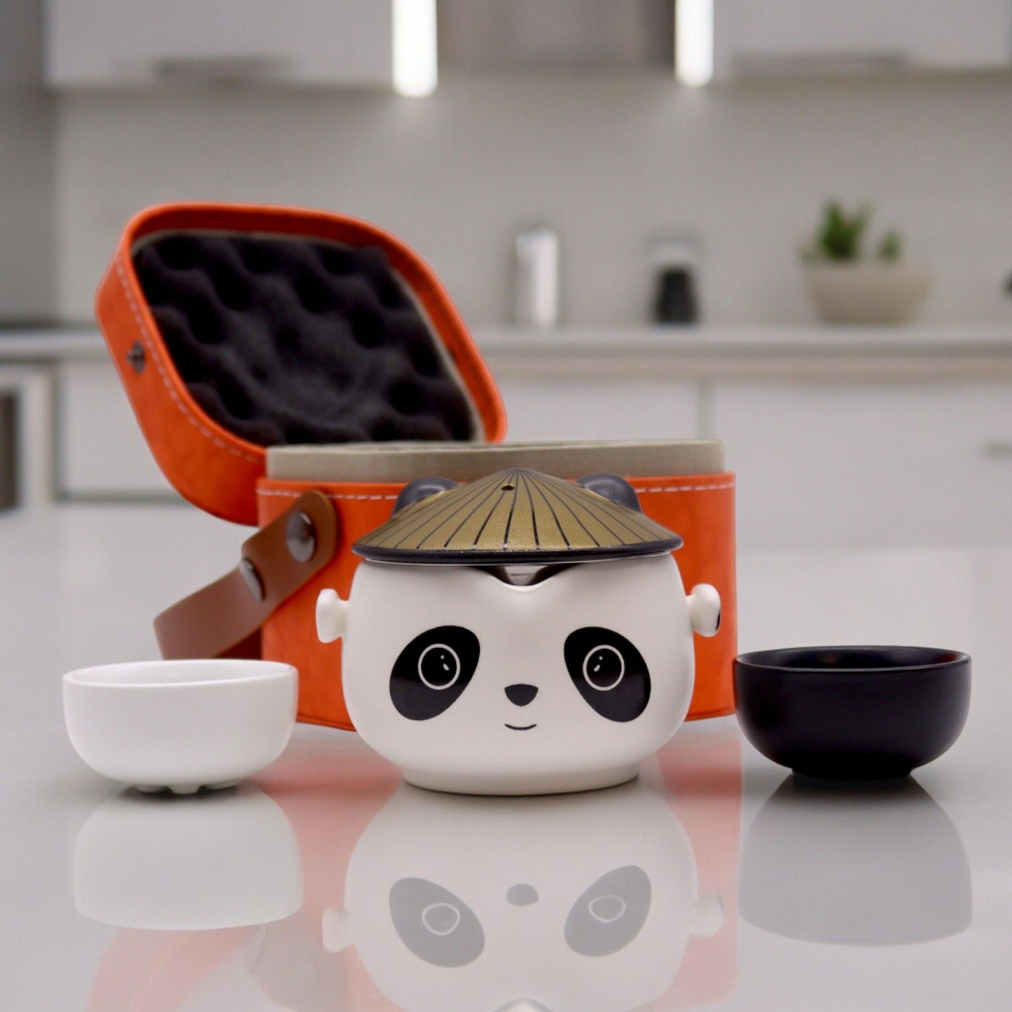 Set teiera Kung Fu Panda - Due tazze - Confezione da viaggio