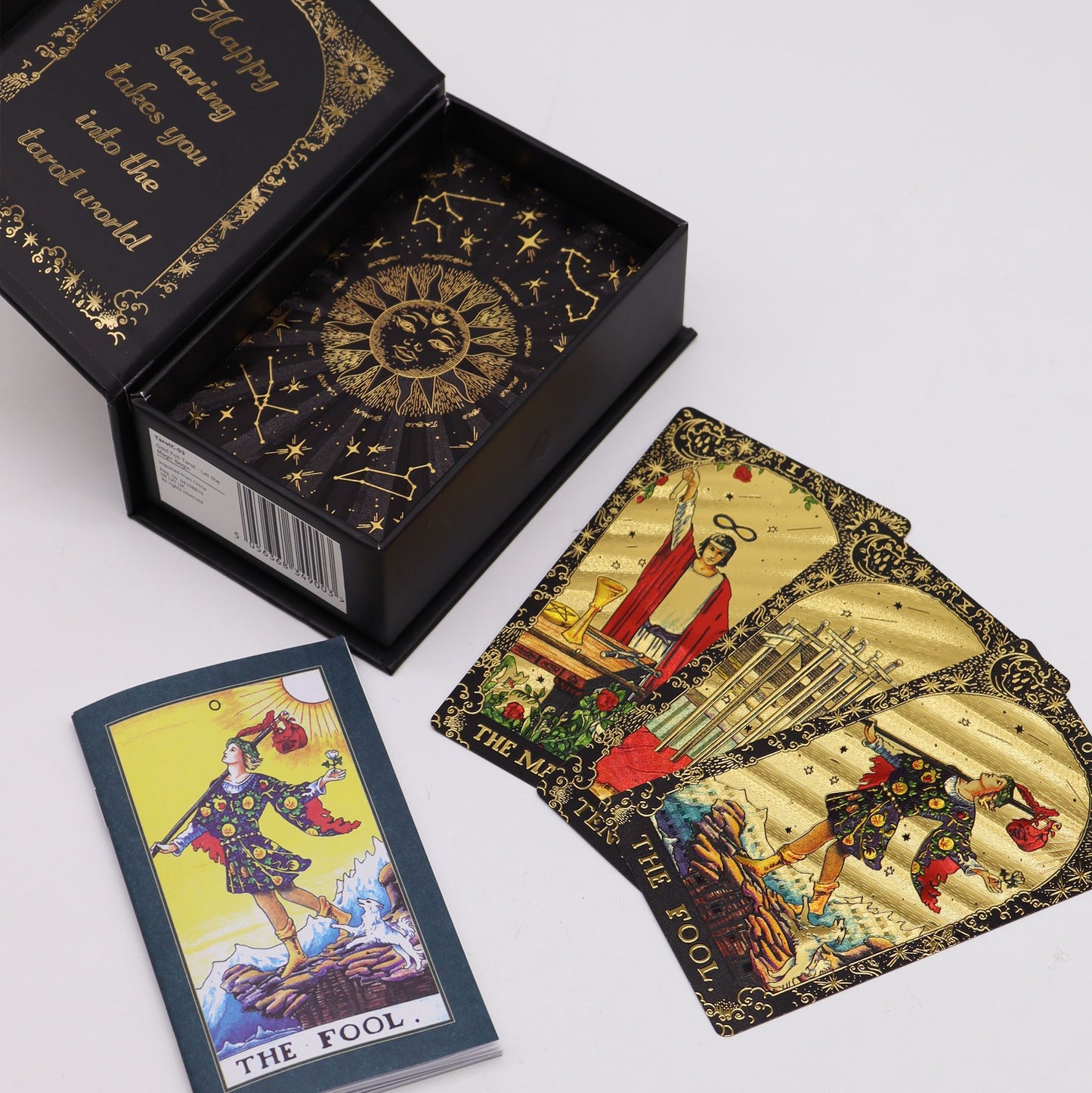 Tarocchi con lamina d'oro – Che la magia abbia inizio – confezione regalo