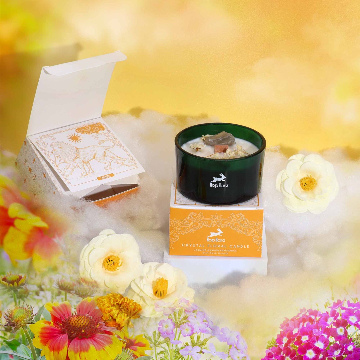 Candela magica di cristallo Hop Hare Flower – Leone