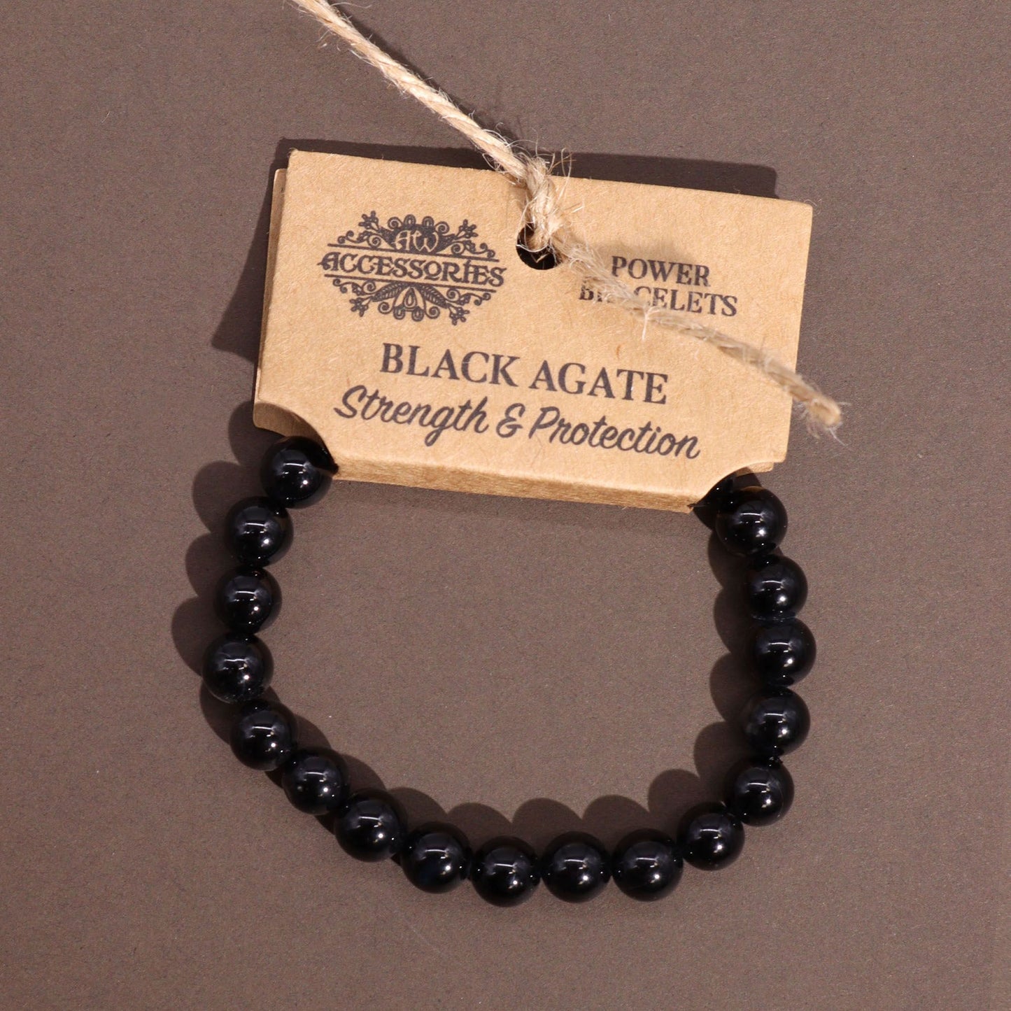 Bracciale Power - agata nera