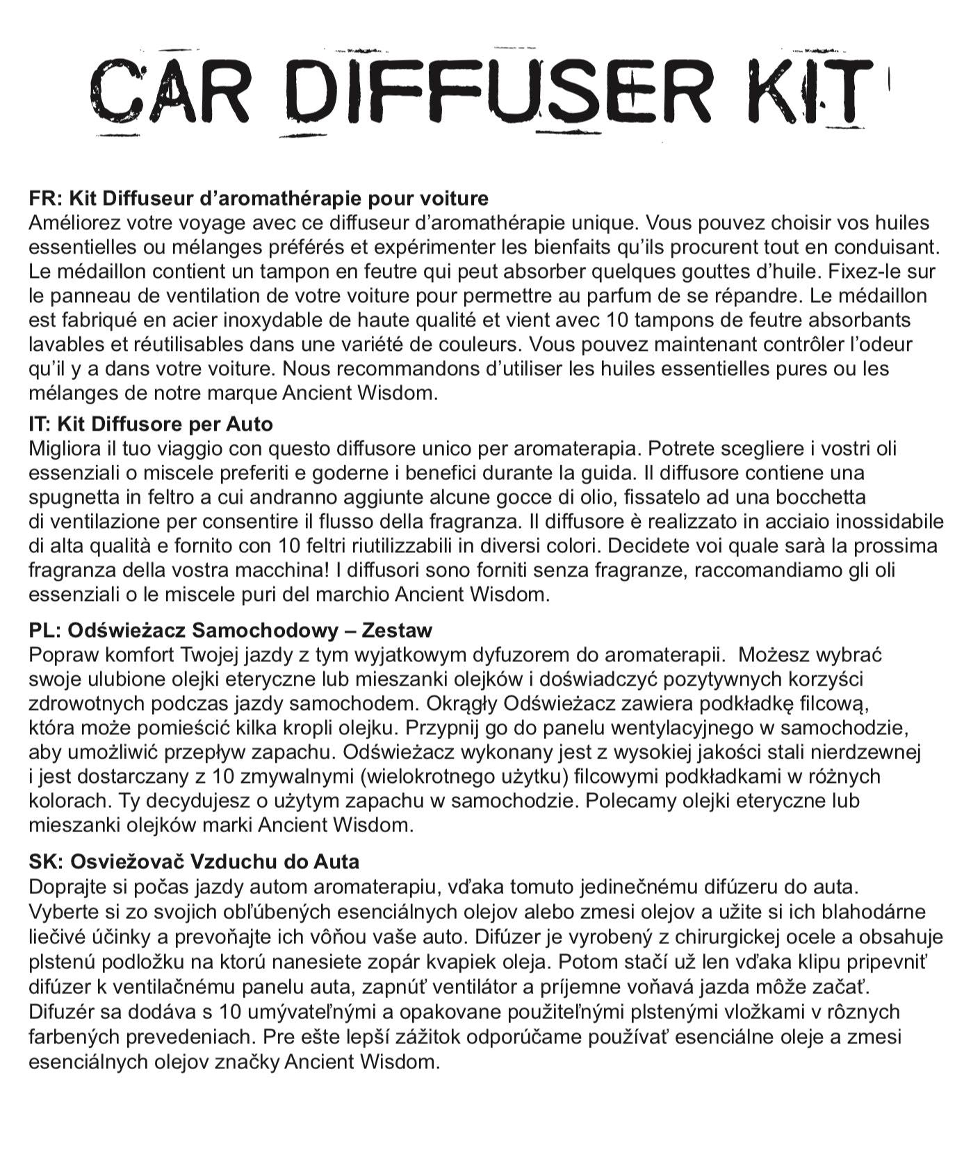Kit diffusore automatico - Hamsa - 30 mm