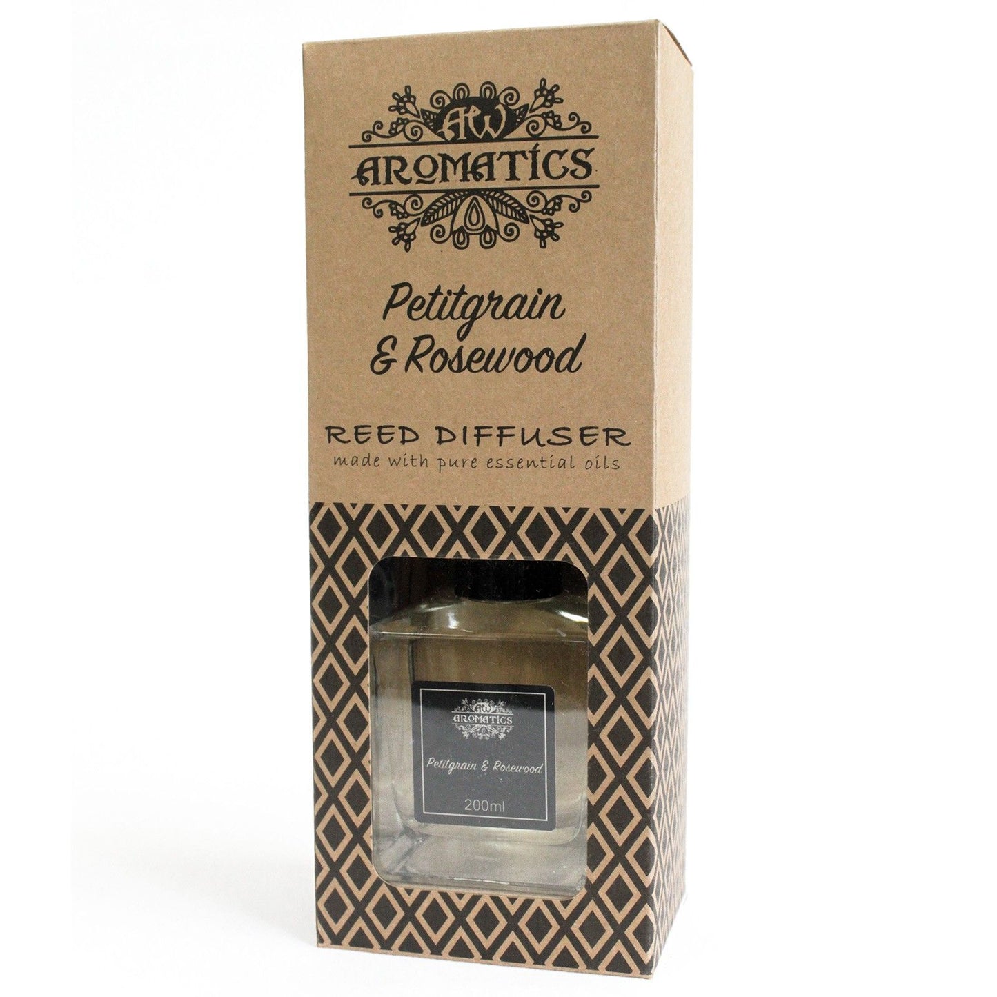 Diffusore di aromi con oli essenziali Petitgrain e Palissandro 200 ml