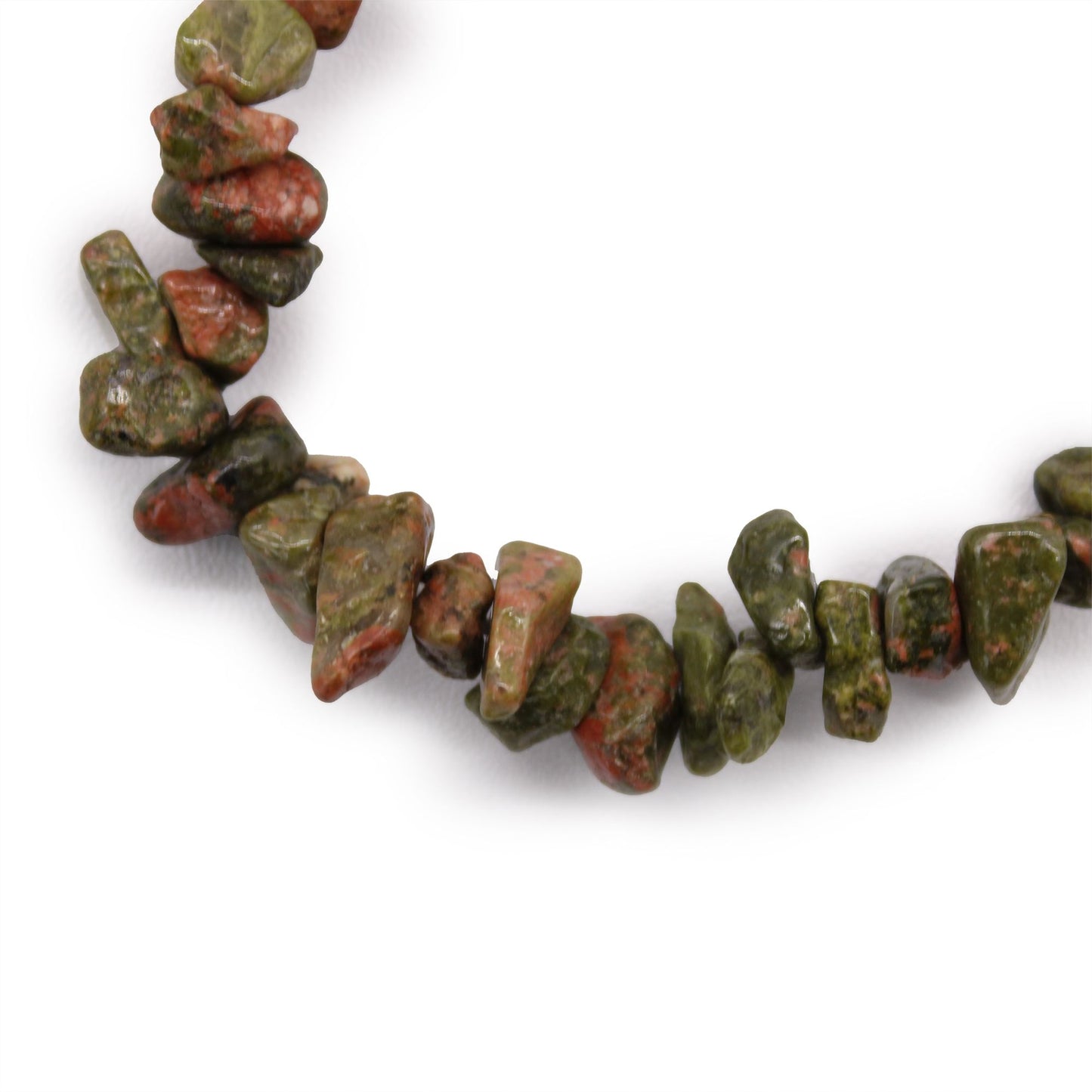 Bracciale con frammenti di pietra – diaspro verde