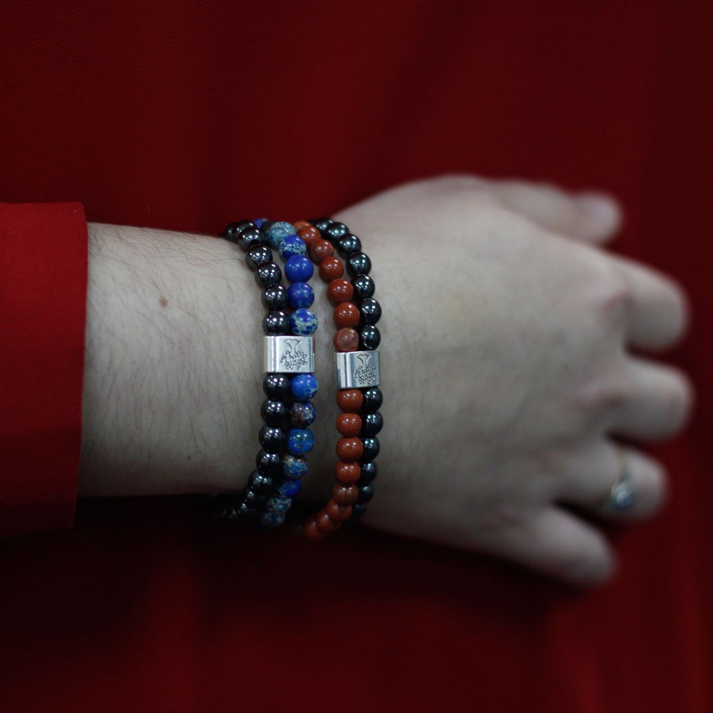 Bracciale magnetico con pietre preziose – sodalite