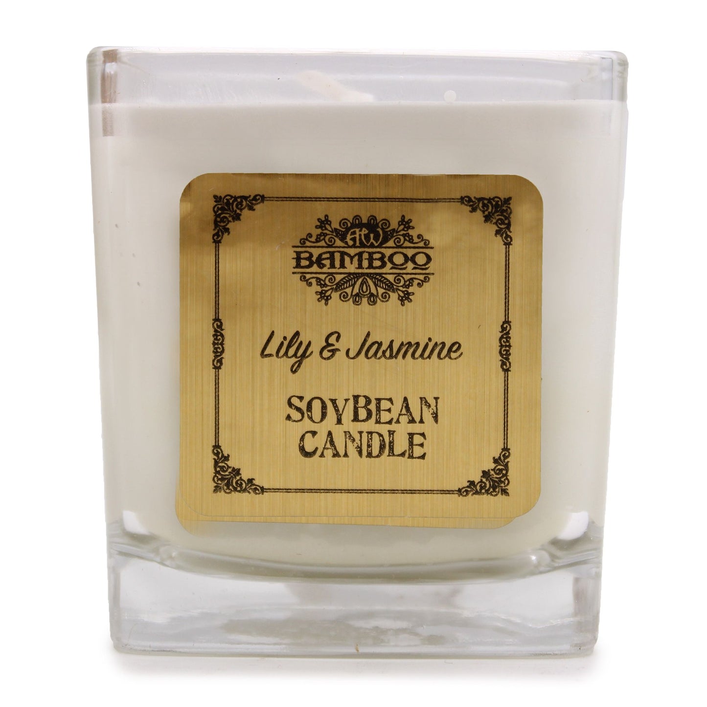 Candela in barattolo di soia - Giglio e gelsomino