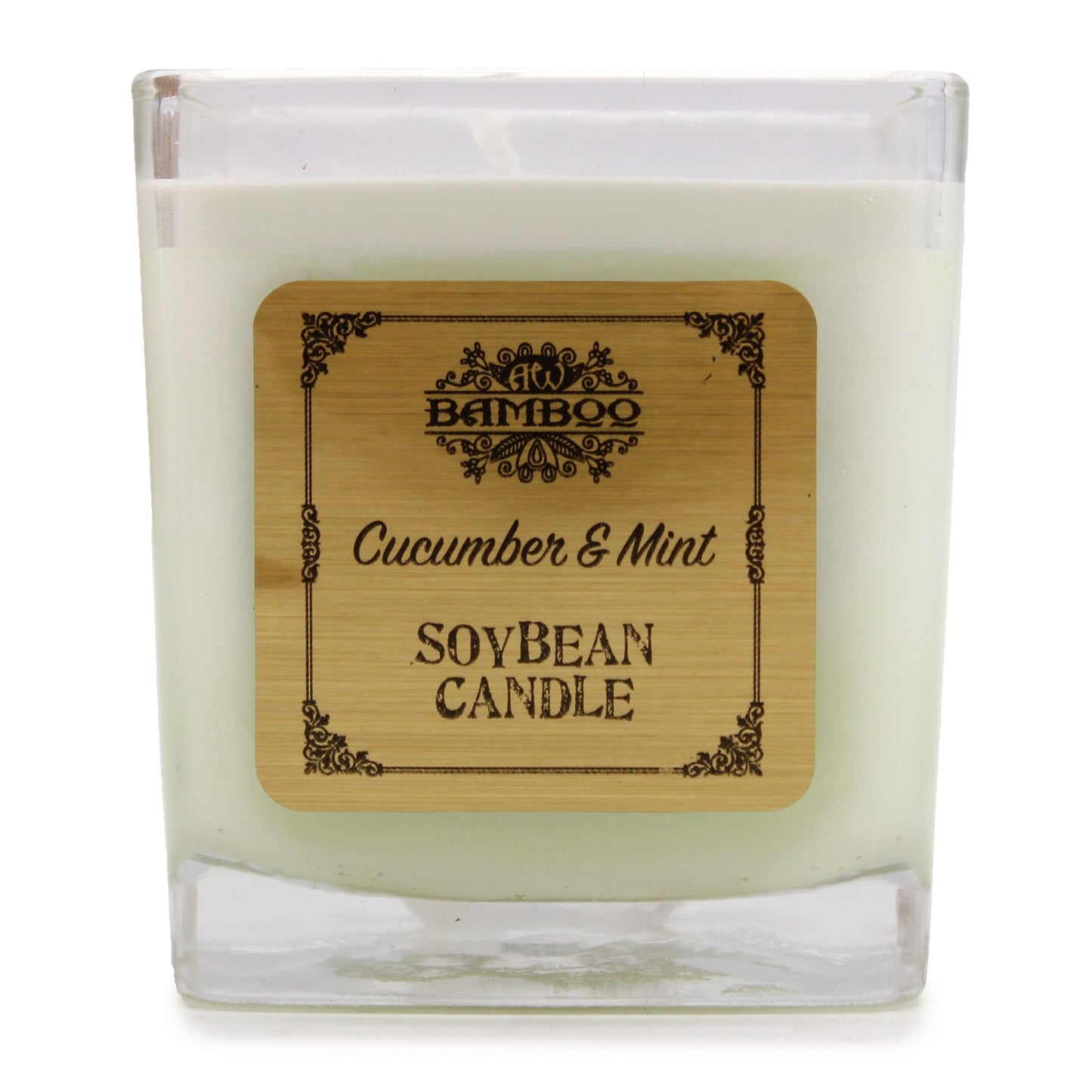 Candela in barattolo di soia - Cetriolo e menta