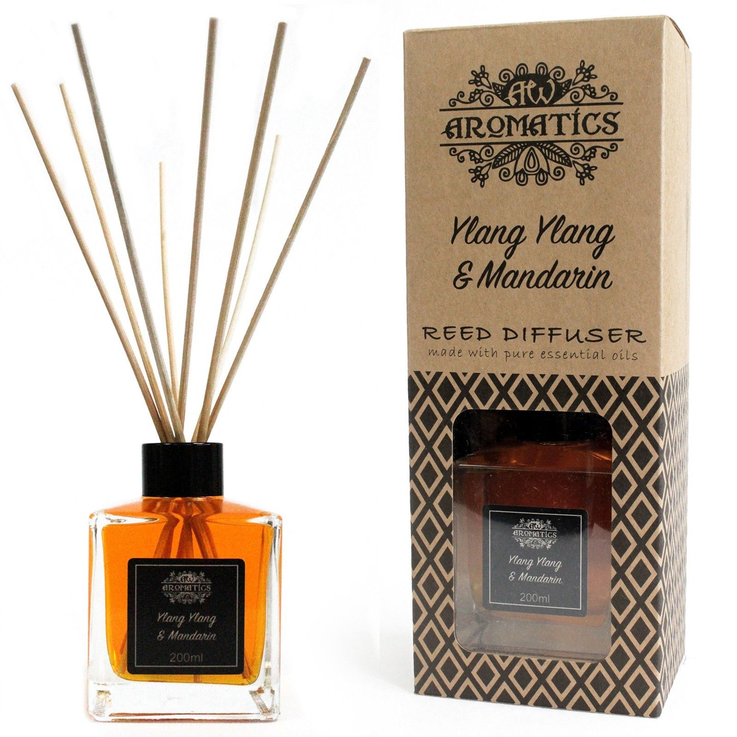 Diffusore di aromi con oli essenziali Ylang-ylang e Mandarino 200 ml