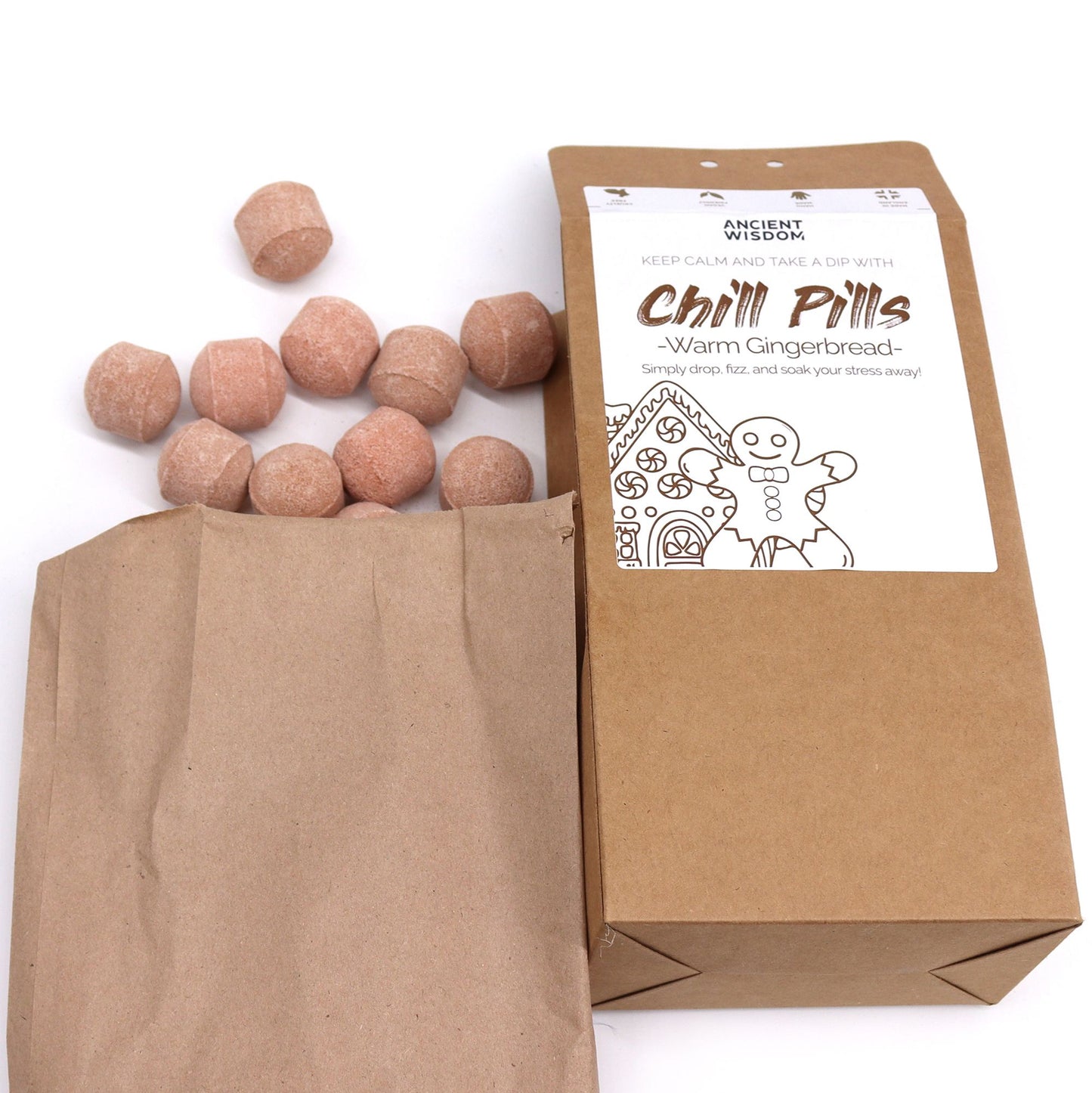 Confezione regalo Chill Pills 350 g – Pan di zenzero caldo