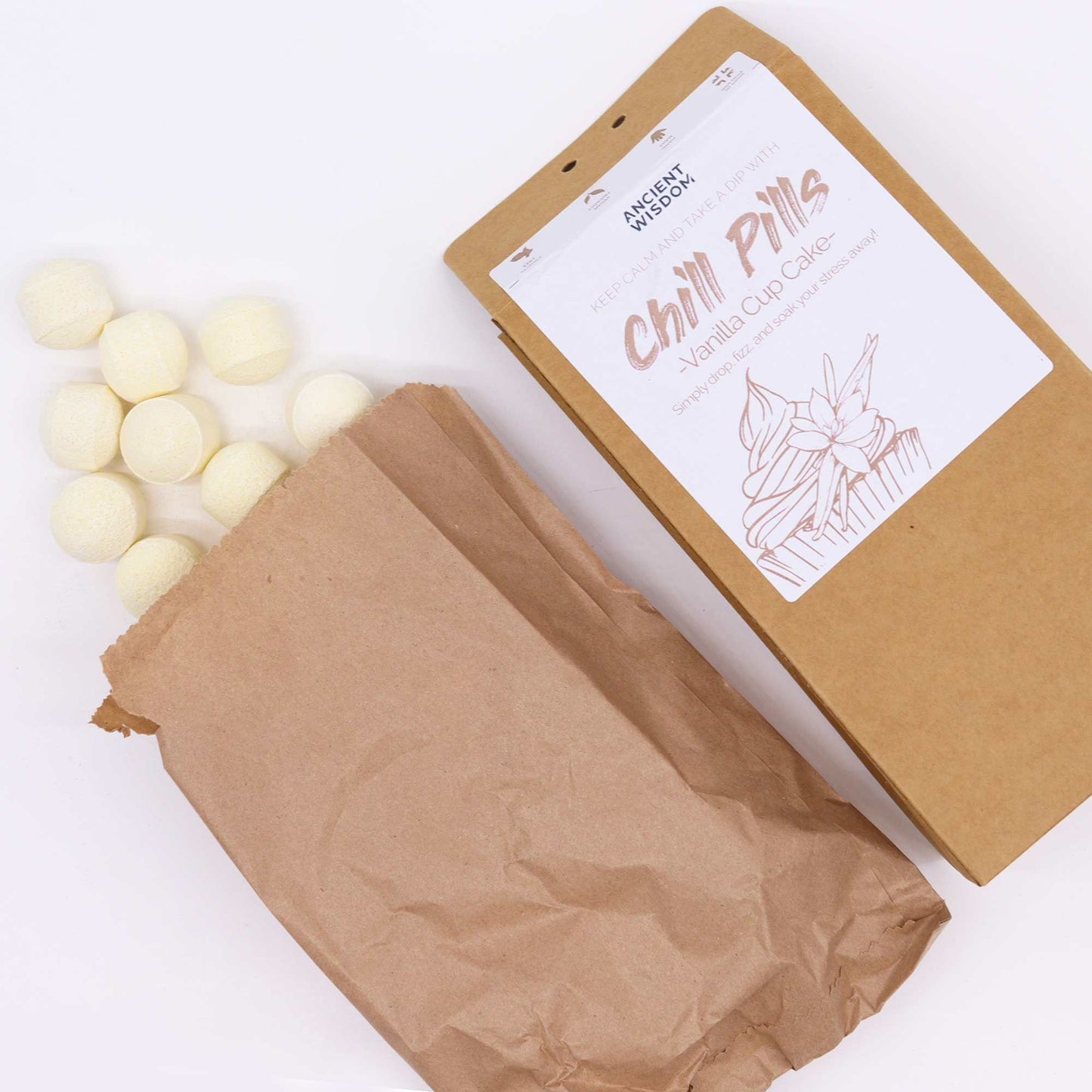 Confezione regalo Chill Pills 350 g – Cupcake alla vaniglia