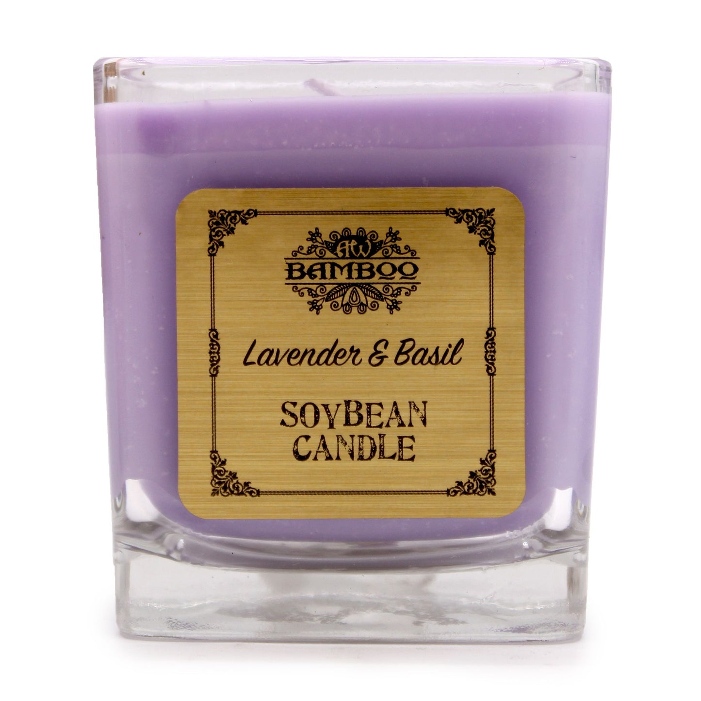 Candele in barattolo di soia - Lavanda e basilico