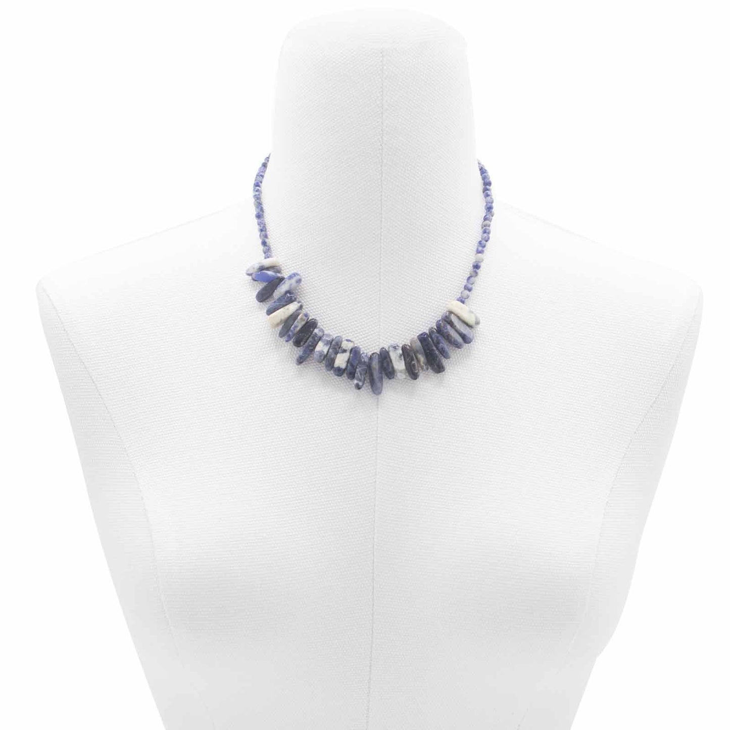 Collana con pietra allungata – sodalite