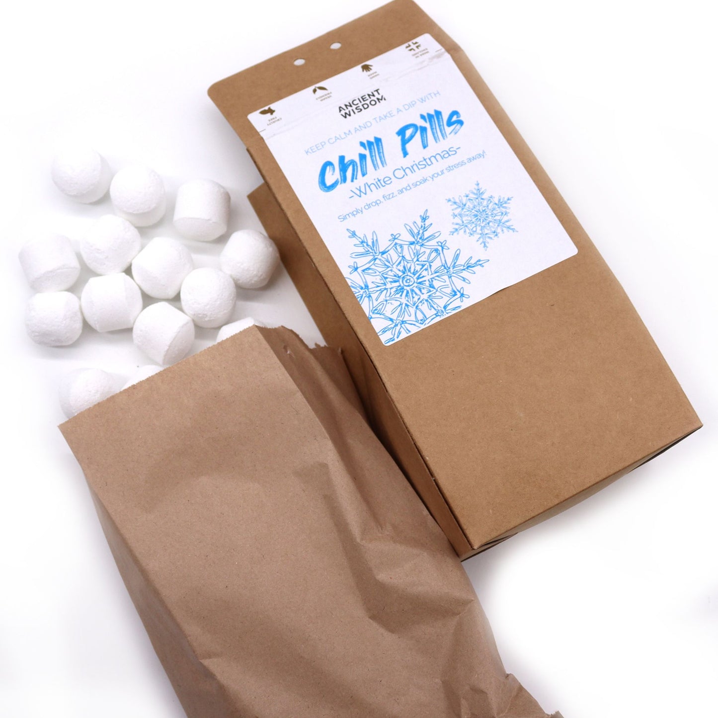 Confezione regalo Chill Pills 350 g – Bianco Natale