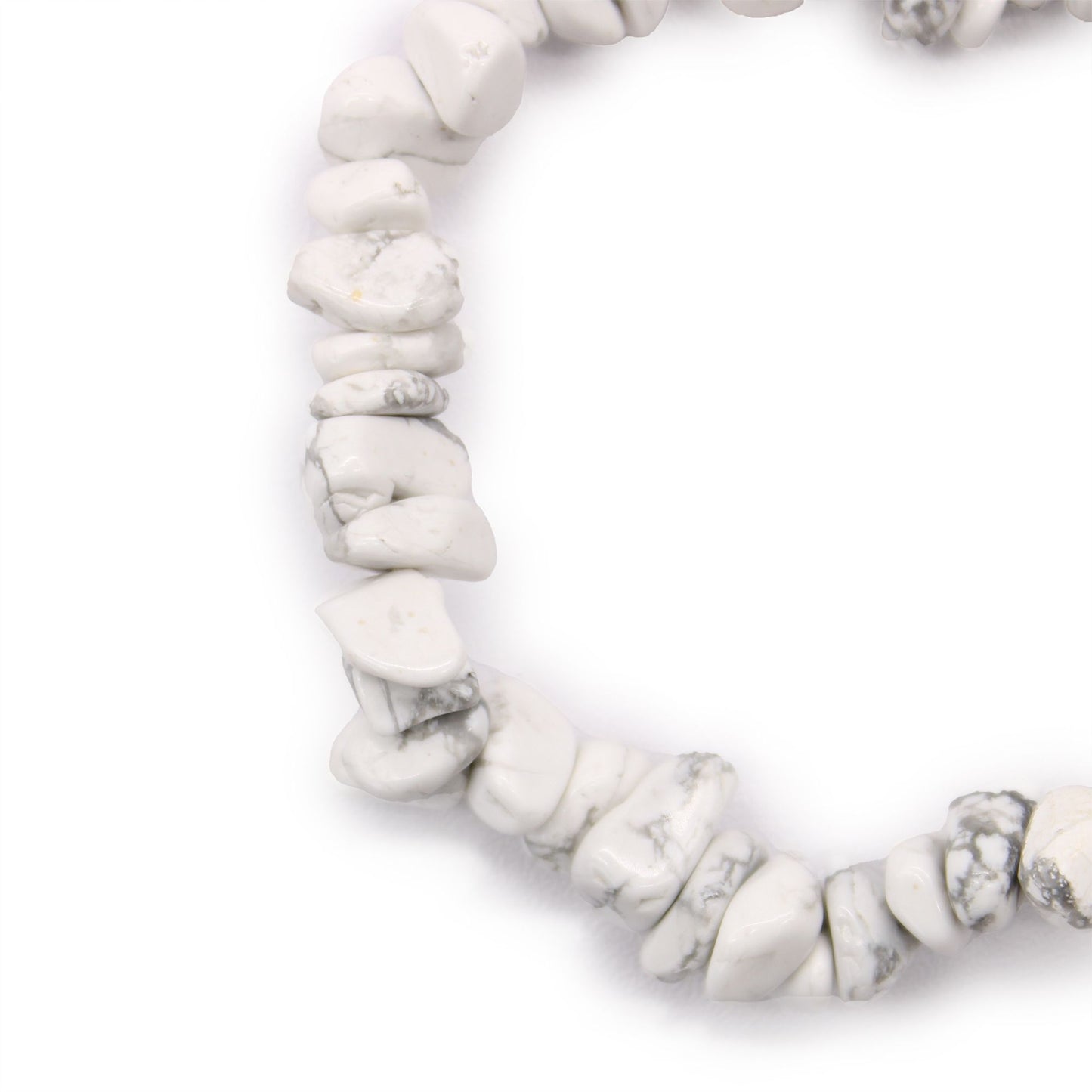 Bracciale con frammenti di pietra – diaspro bianco