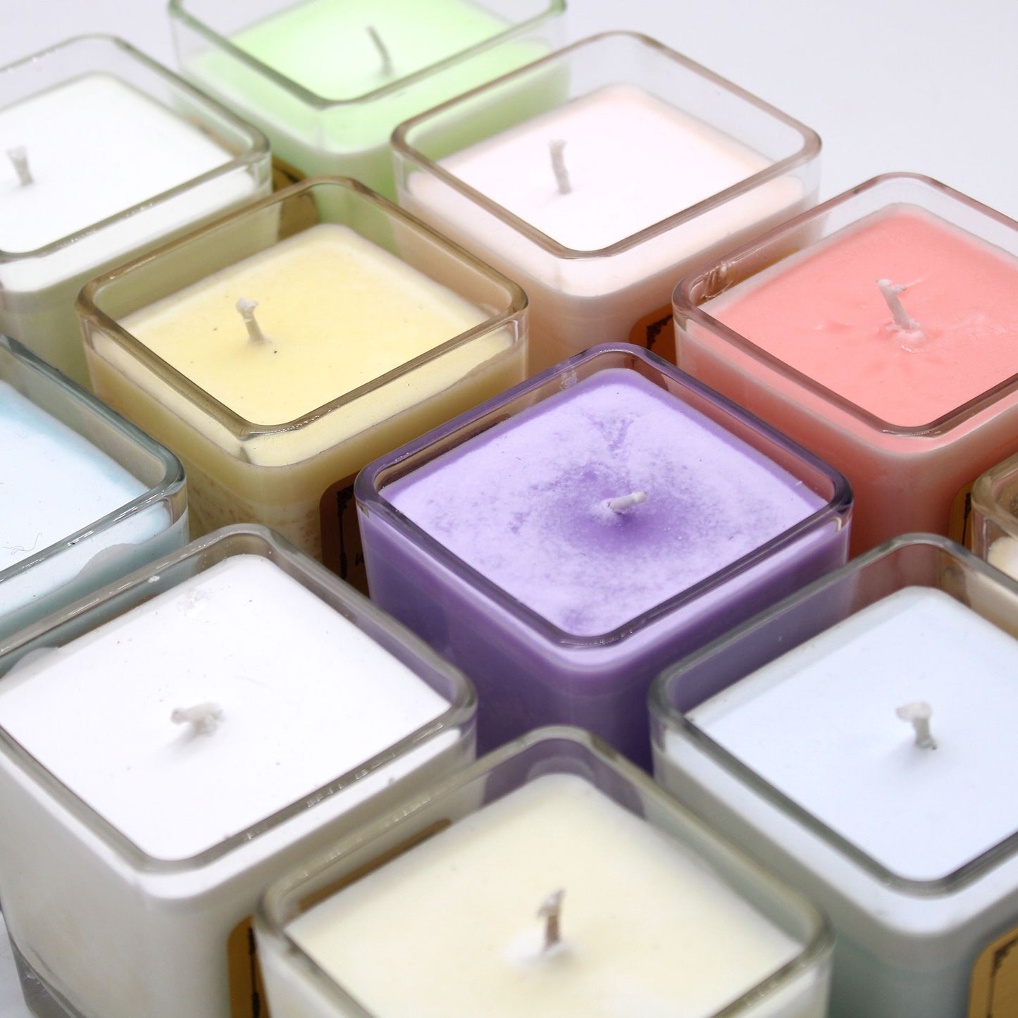Candele in barattolo di soia - Lavanda e basilico