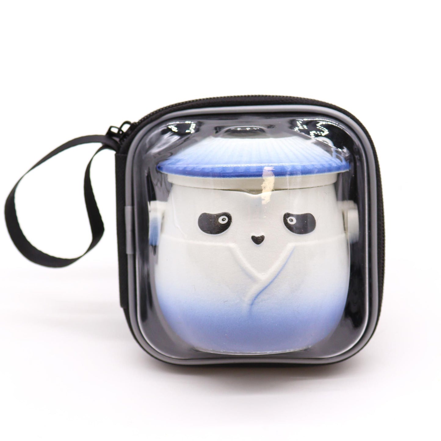 Set teiera e tre tazze Panda - Azzurro cielo