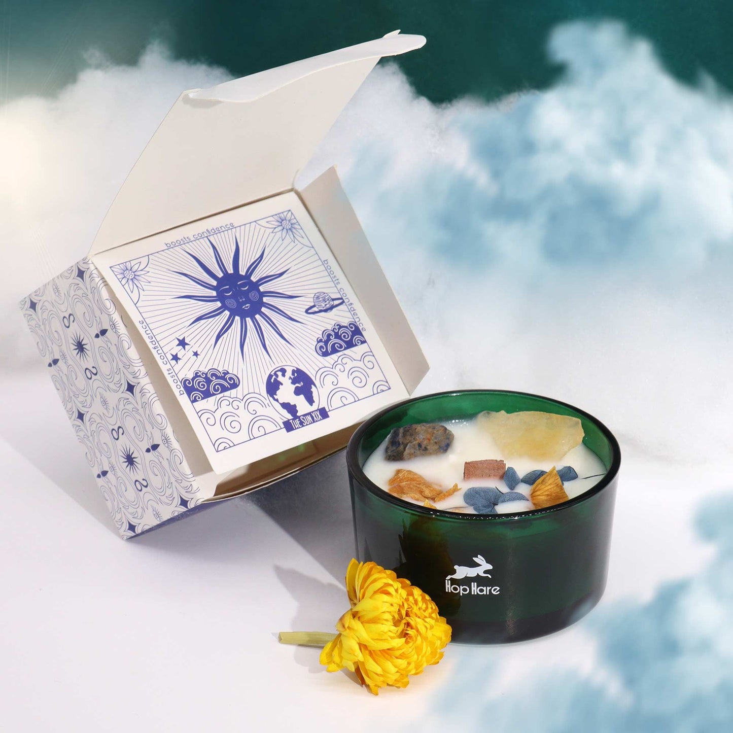 Candela magica di cristallo Hop Hare Flower – Sole