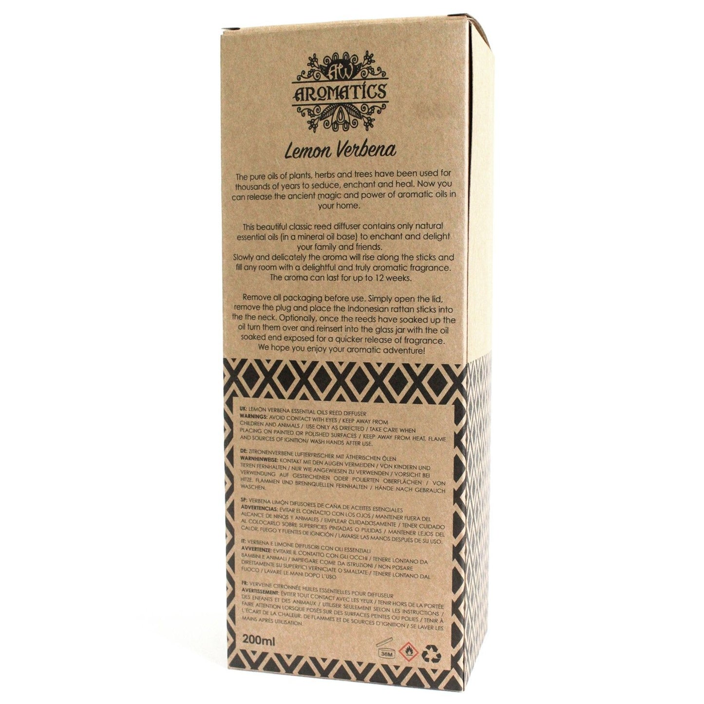 Diffusore di aromi con olio essenziale di verbena citriodora 200 ml