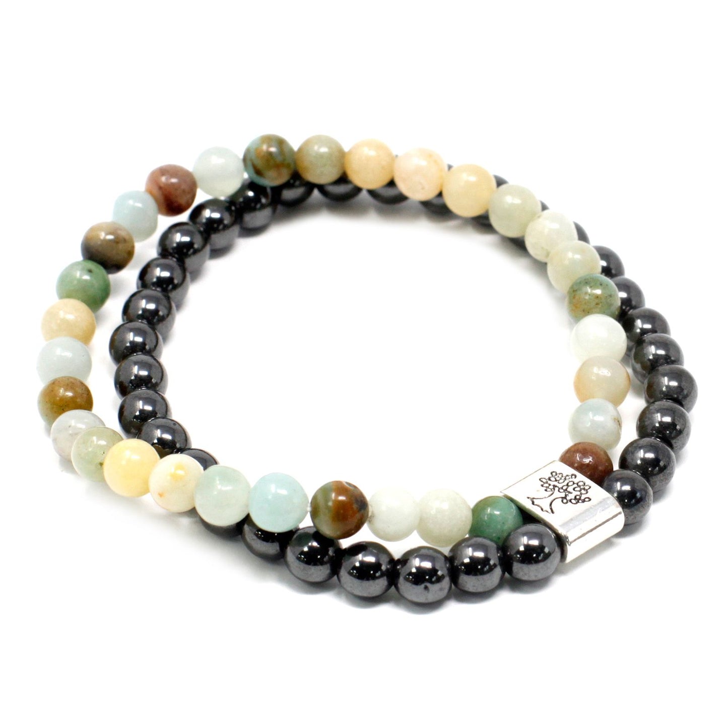 Bracciale magnetico con pietre preziose – amazzonite