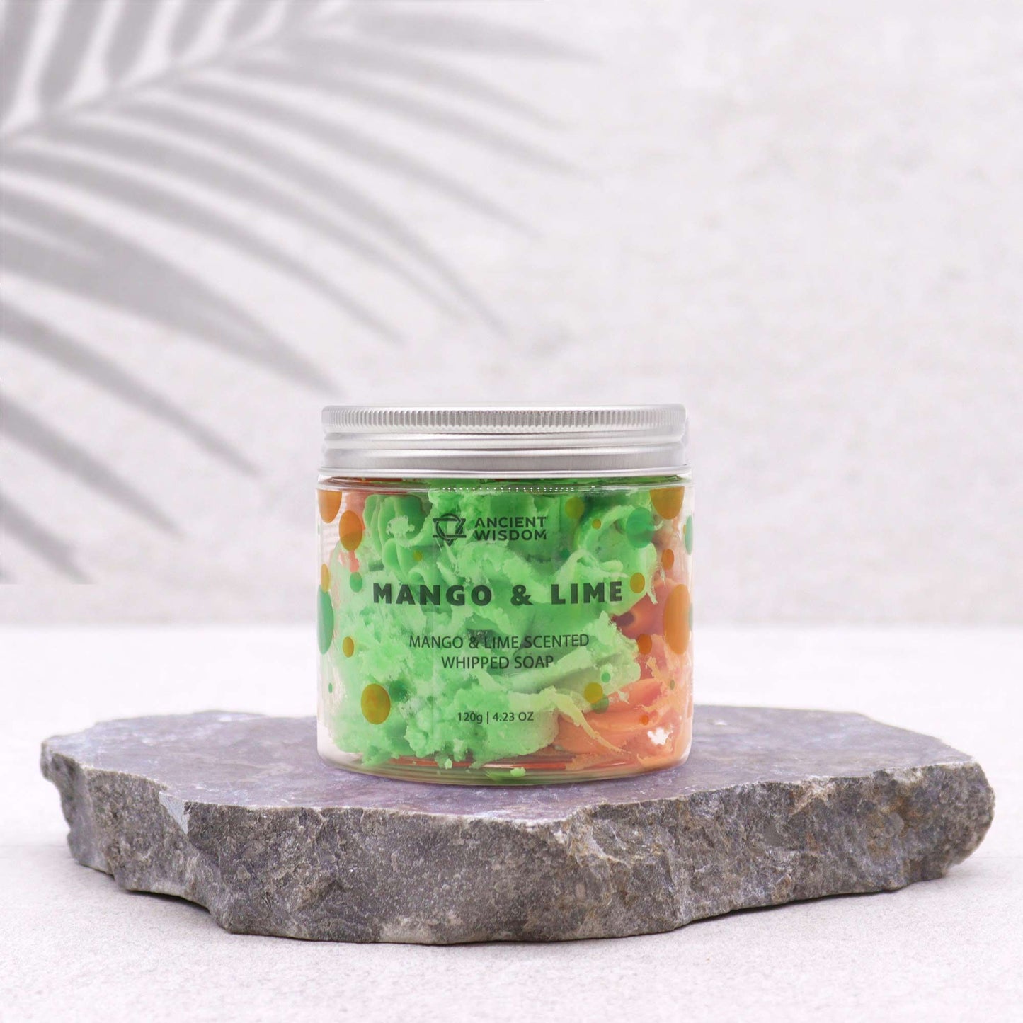 Sapone alla panna montata Mango e Lime, 120 g.