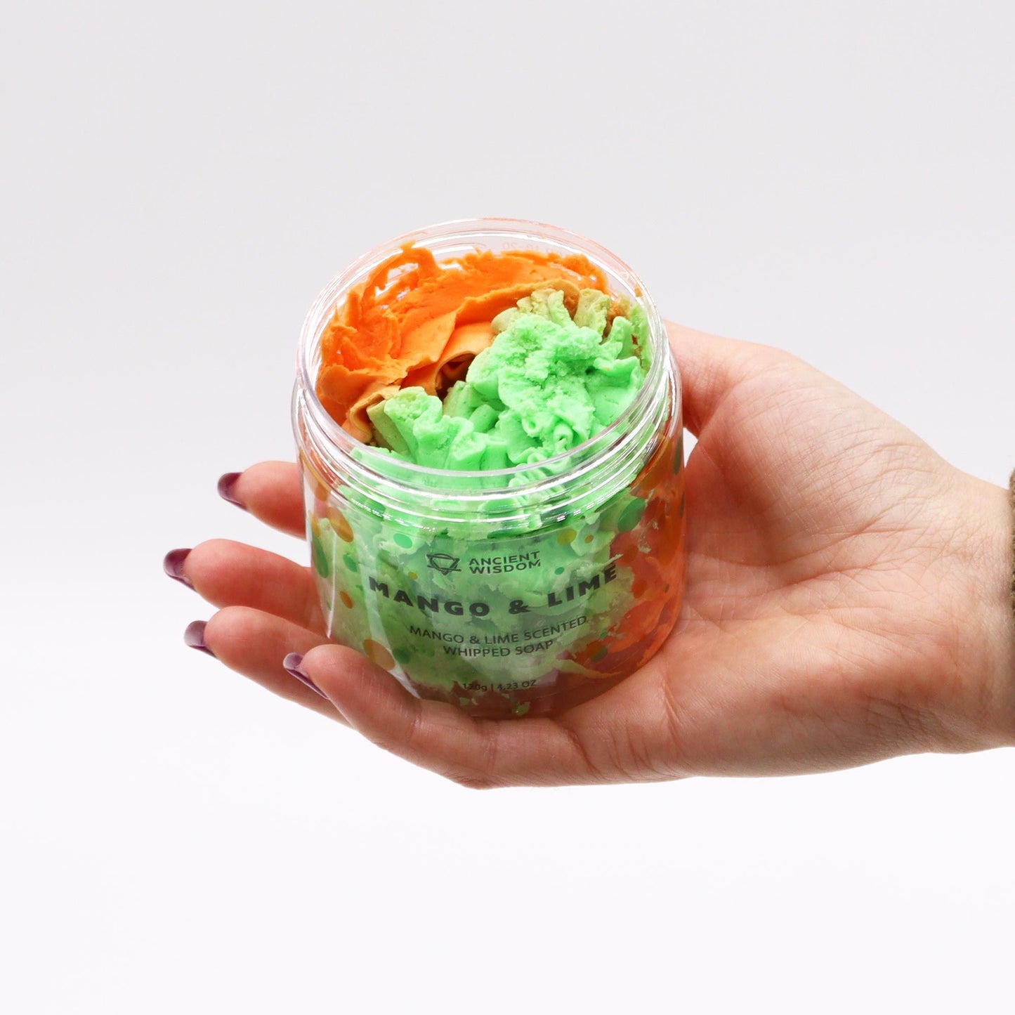 Sapone alla panna montata Mango e Lime, 120 g.