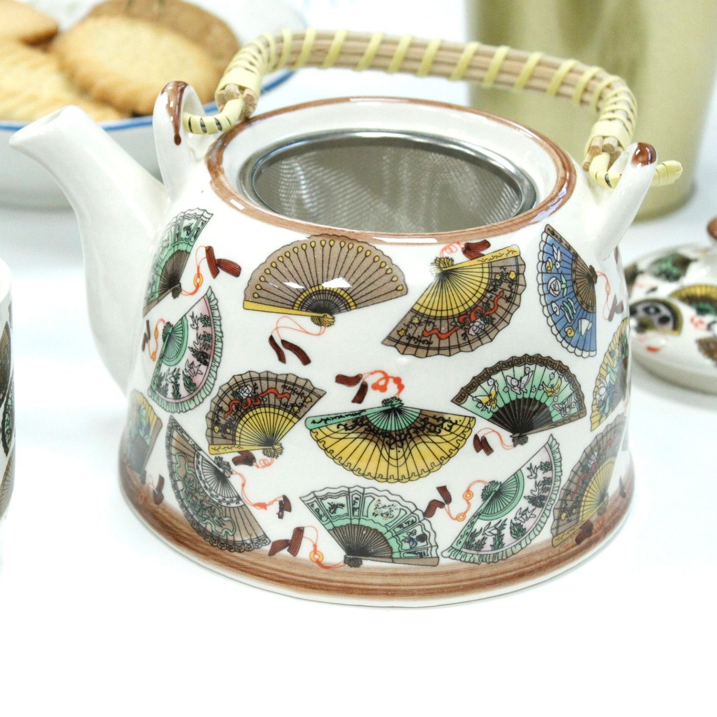 Set da tisana – ventagli cinesi