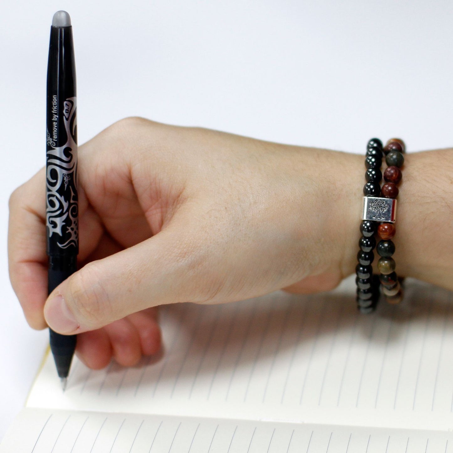 Bracciale magnetico con pietre preziose – diaspro Picasso