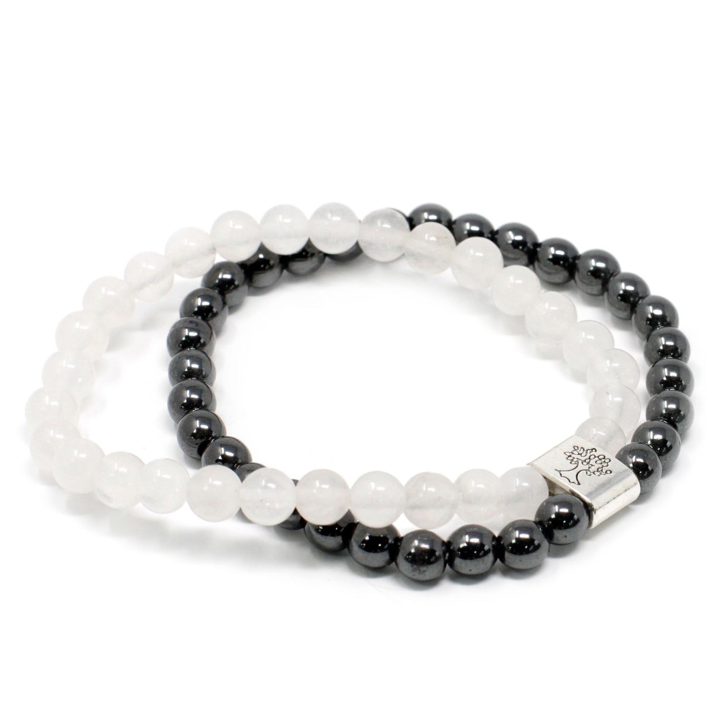 Bracciale magnetico con pietre preziose – cristallo di rocca