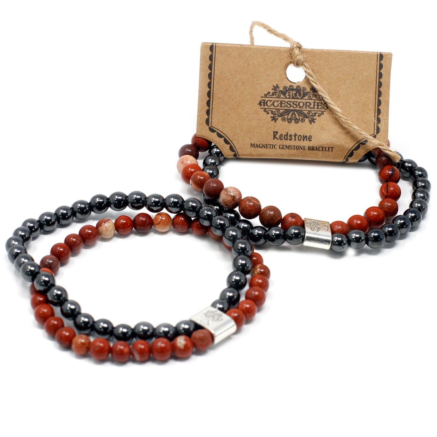 Bracciale magnetico con pietre preziose – Redstone