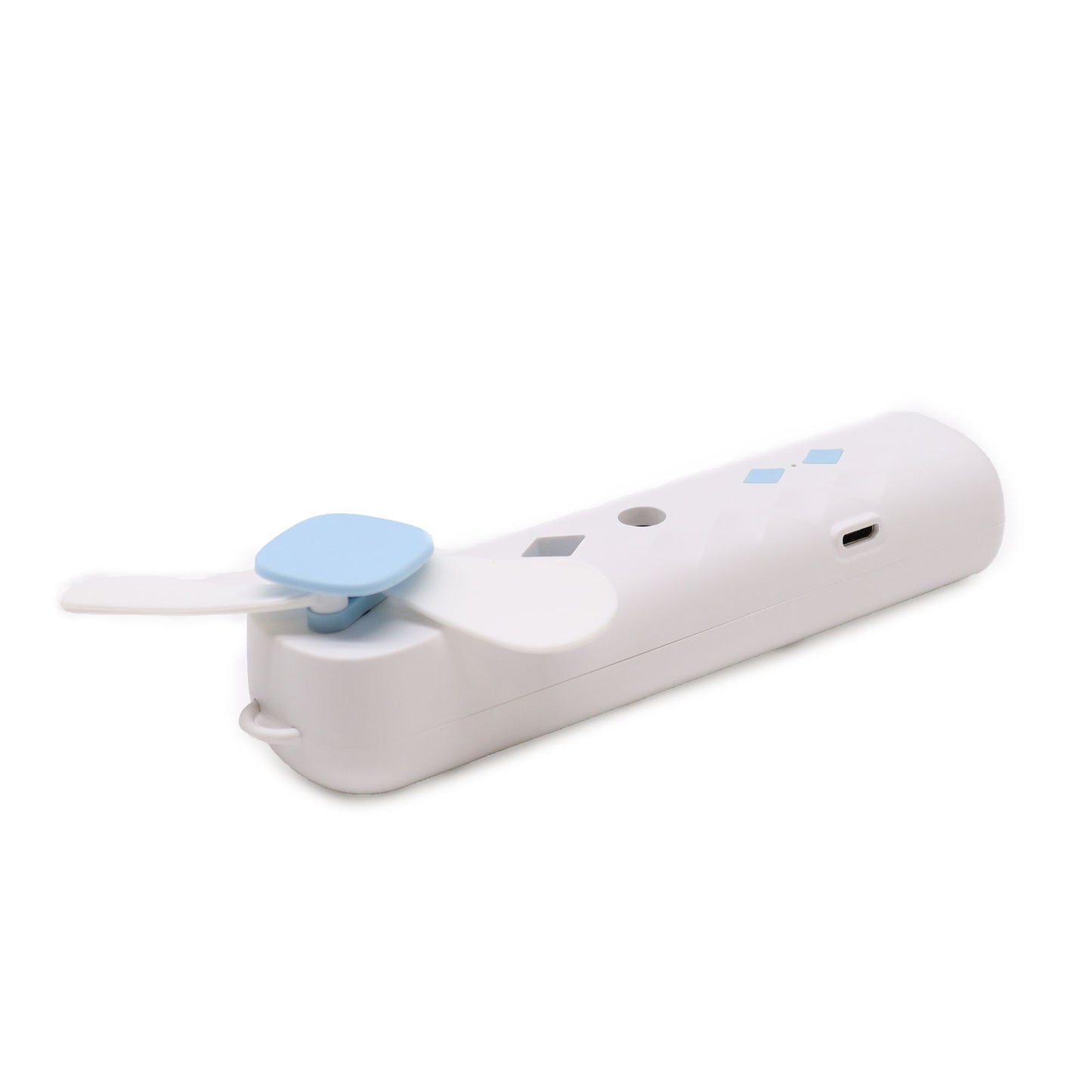 Ventilatore e spray per il viso White Nano Mist - ricaricabile tramite USB