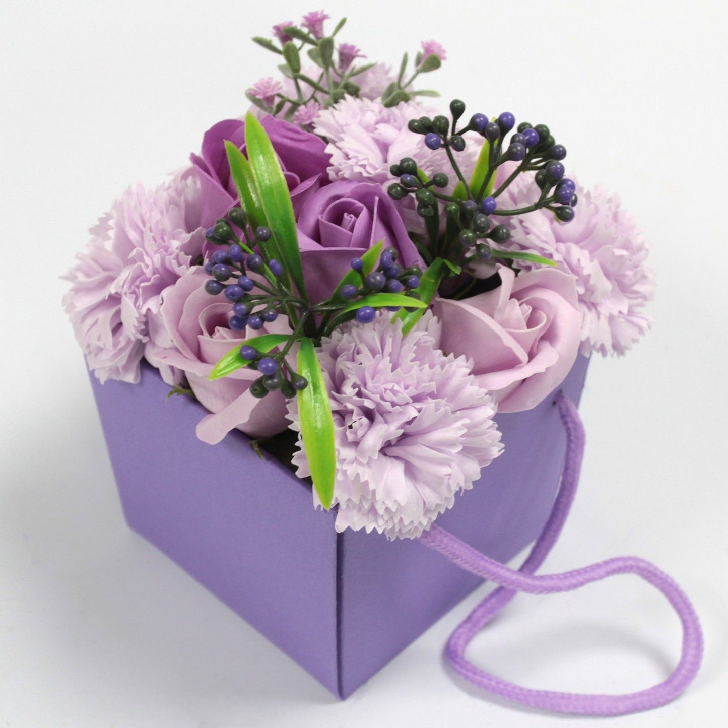 Bouquet di fiori di sapone - Lavanda, Rosa e Garofano