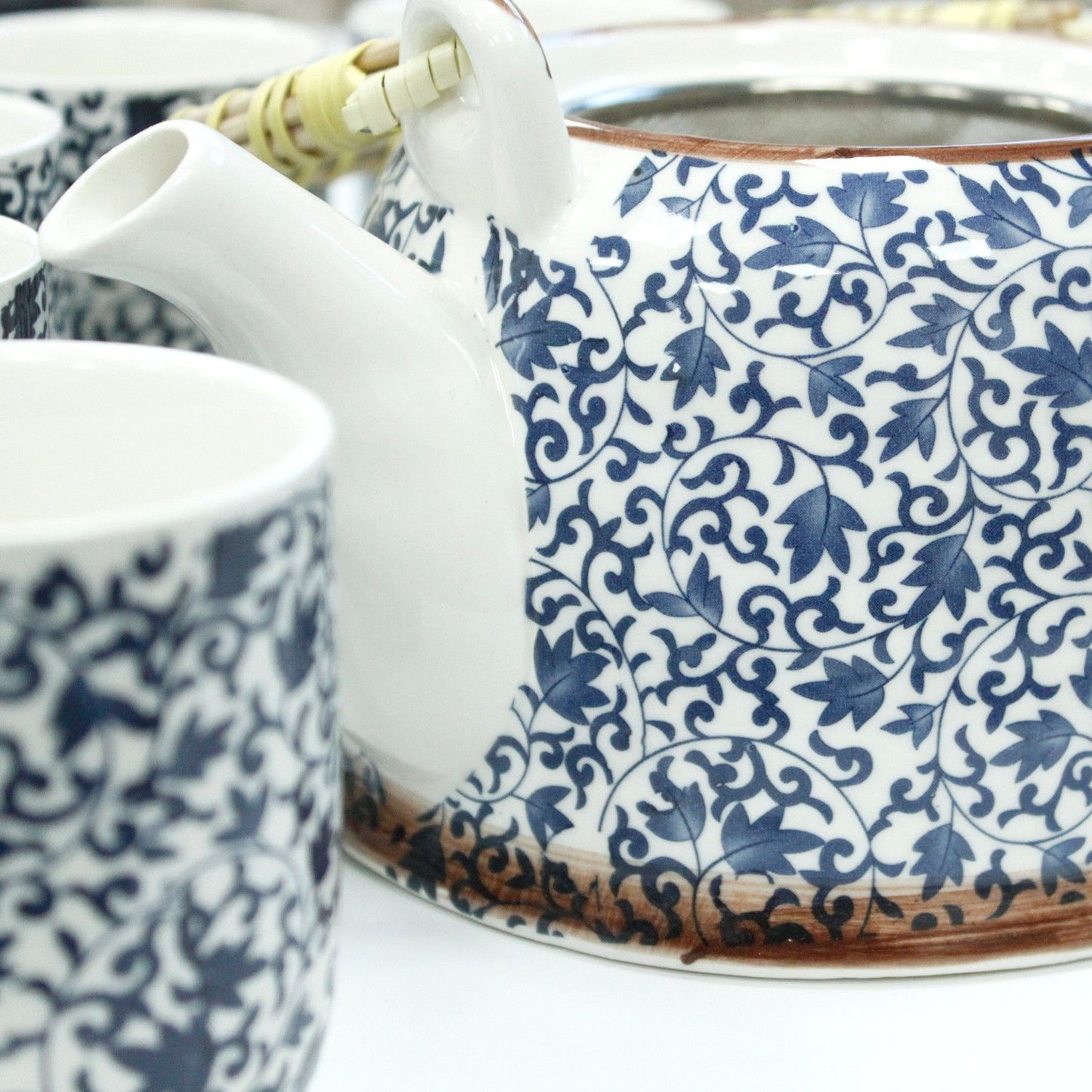 Set da tisana – Motivo blu