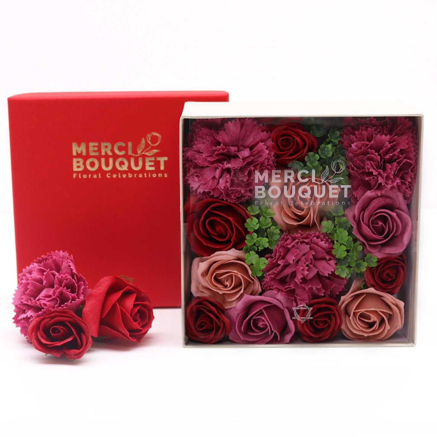 Scatola quadrata - Rose vintage