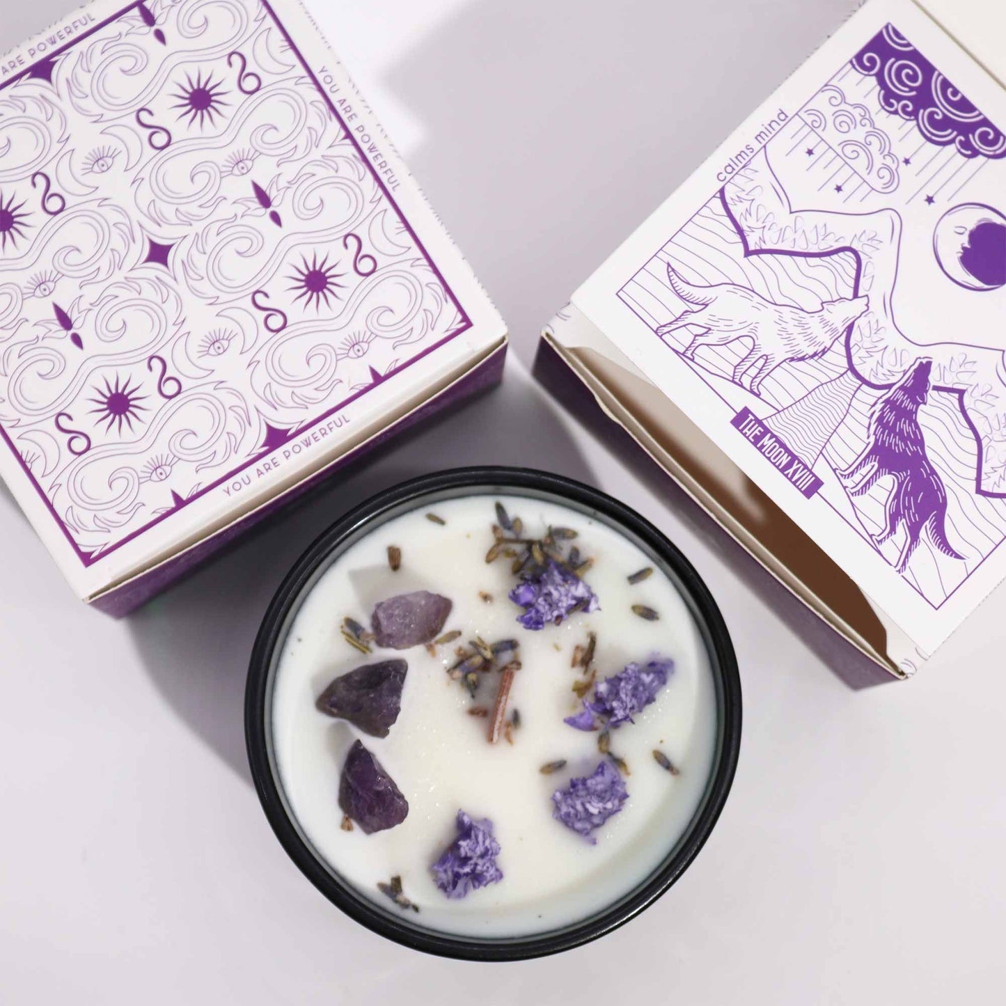 Candela magica di cristallo Hop Hare Flower – Luna