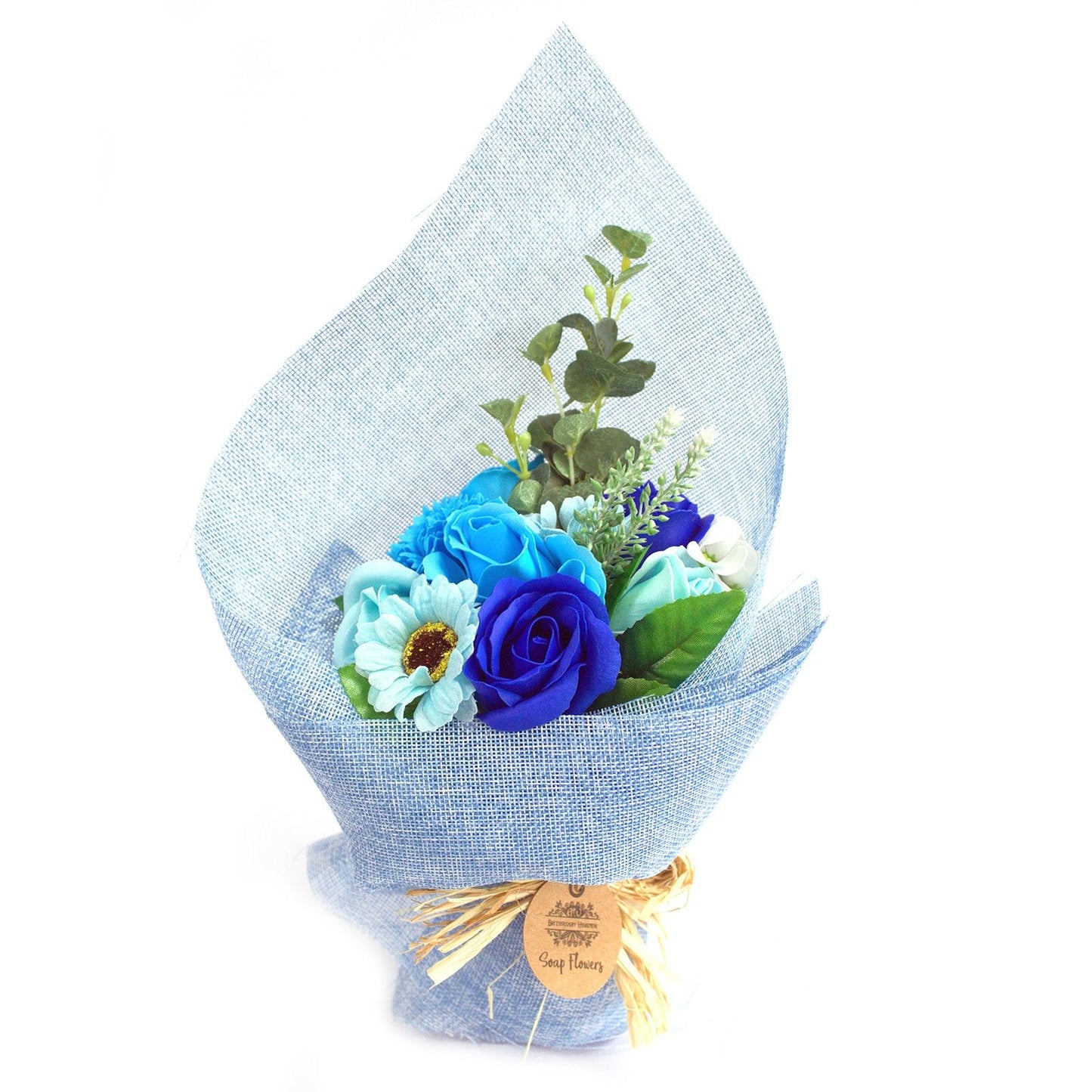 Bouquet di fiori di sapone in piedi - Blu