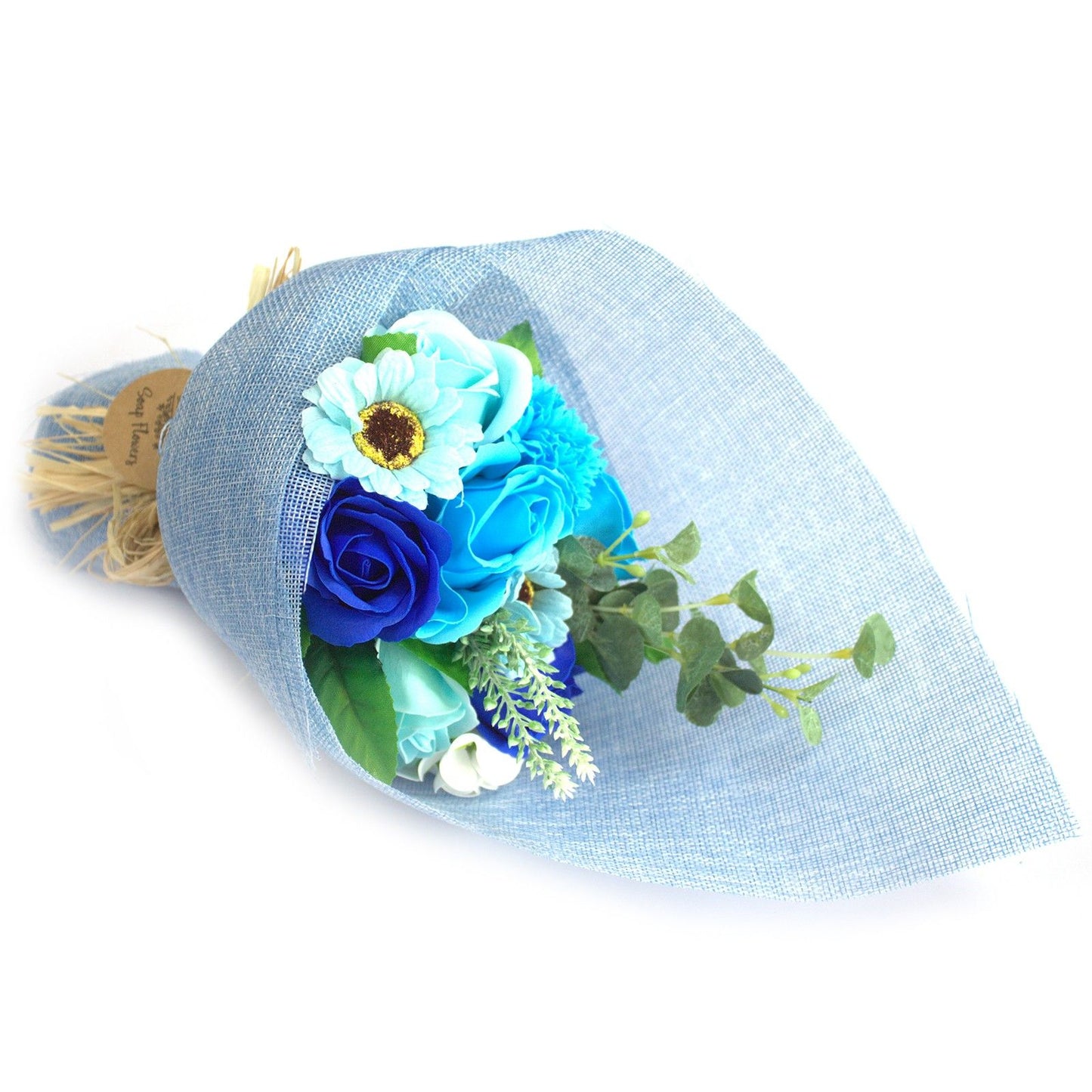 Bouquet di fiori di sapone in piedi - Blu
