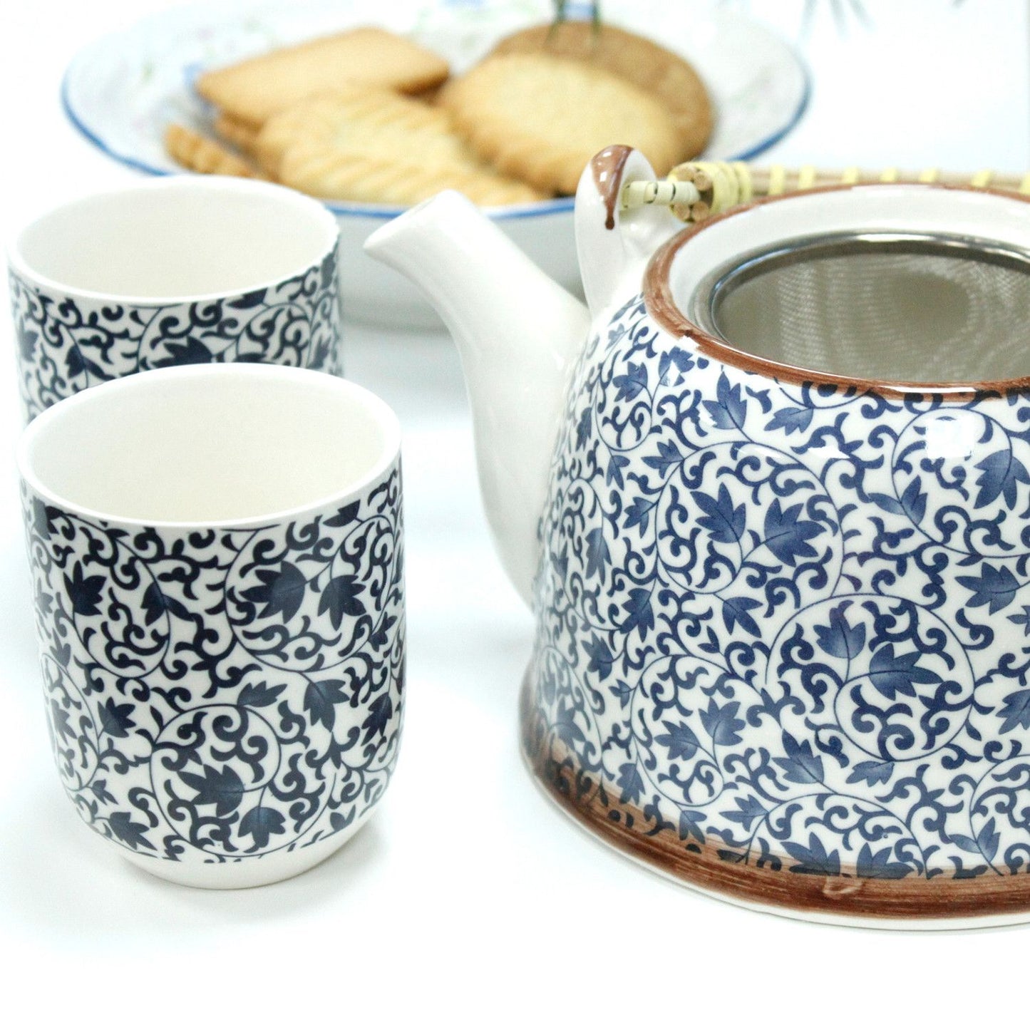 Set da tisana – Motivo blu