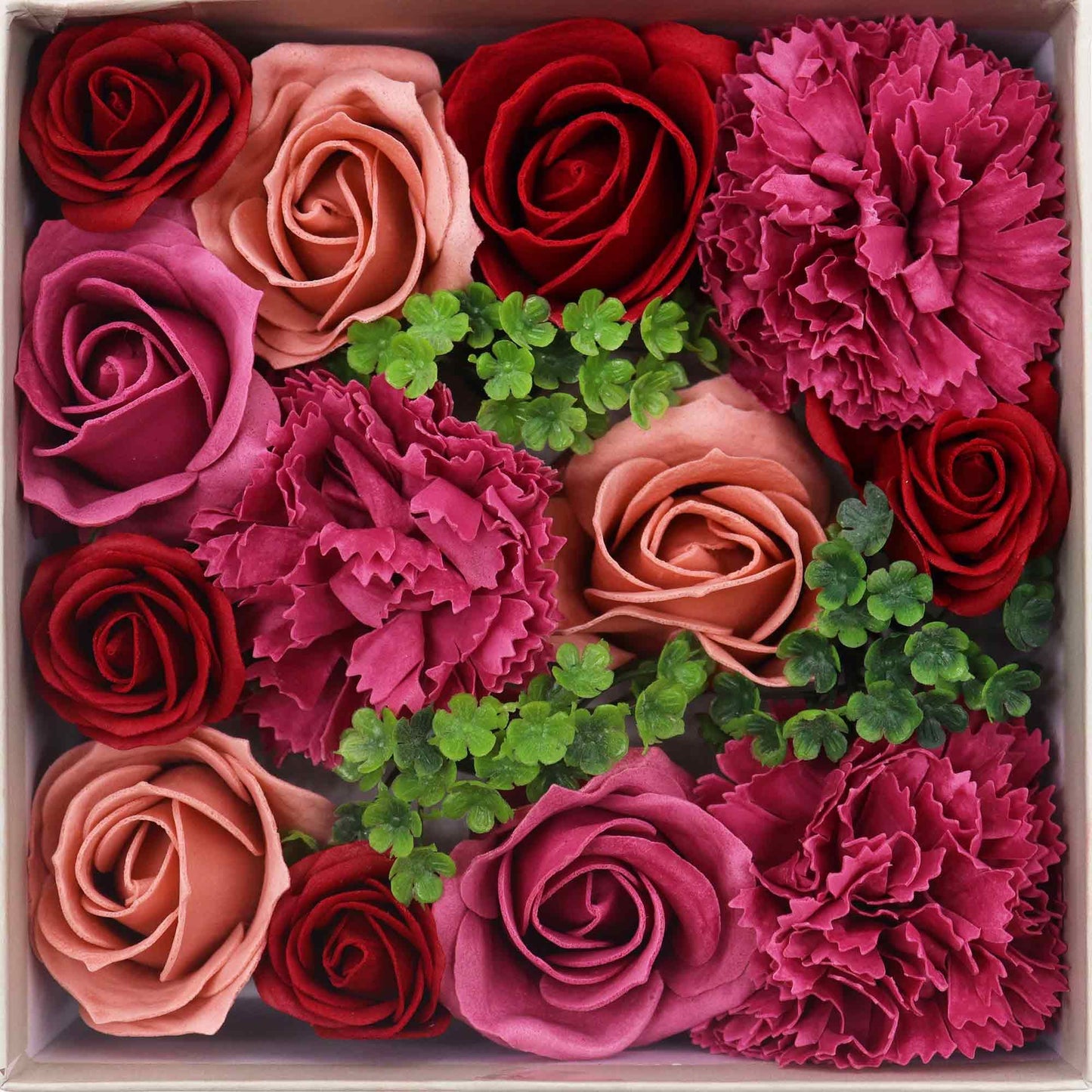 Scatola quadrata - Rose vintage