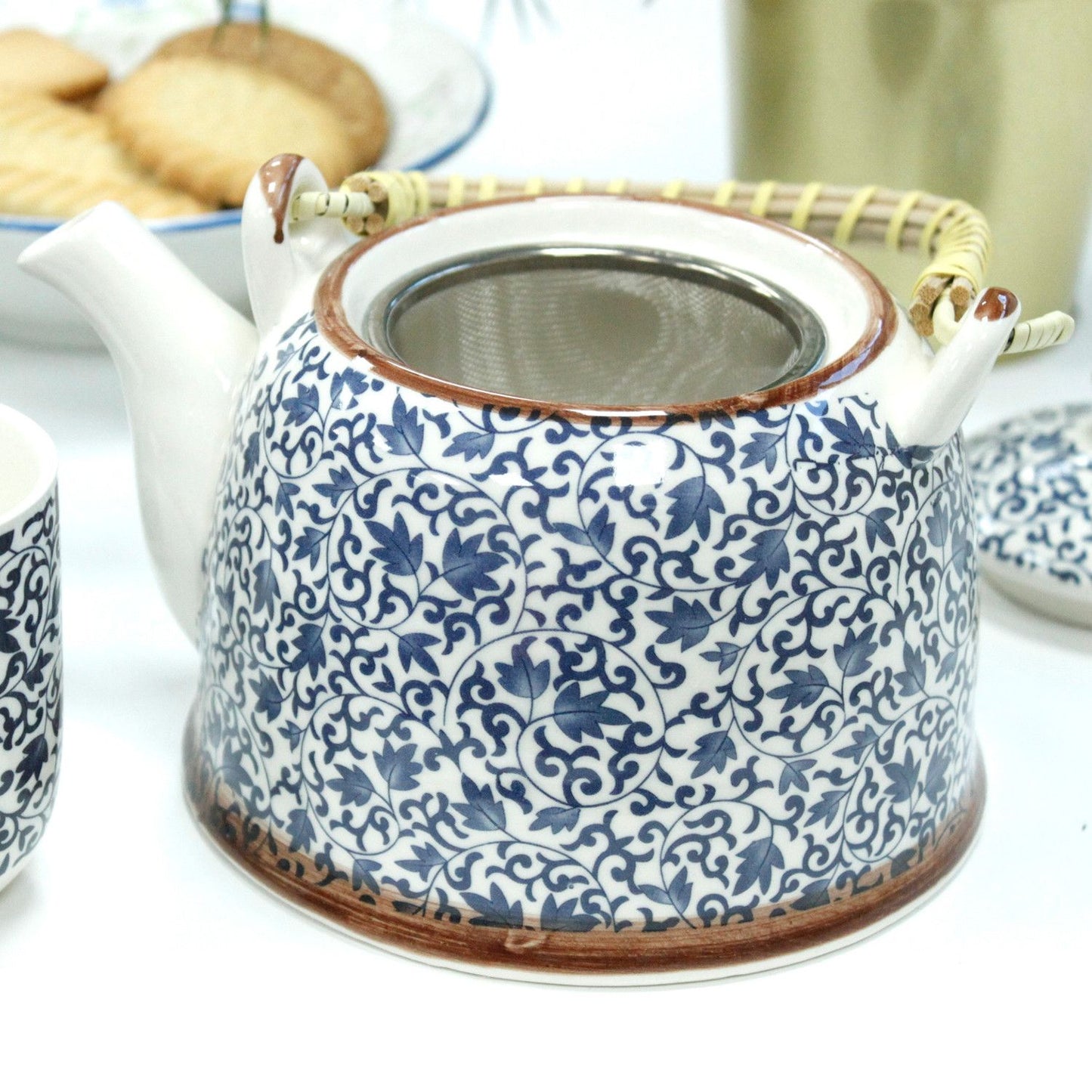Set da tisana – Motivo blu