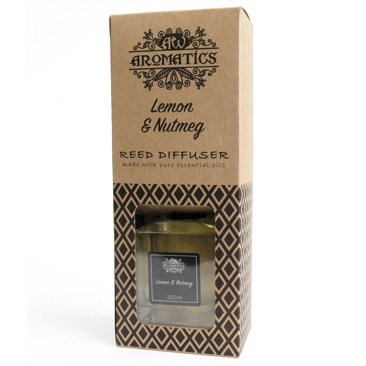 Diffusore di aromi con oli essenziali Limone e Noce Moscata 200 ml