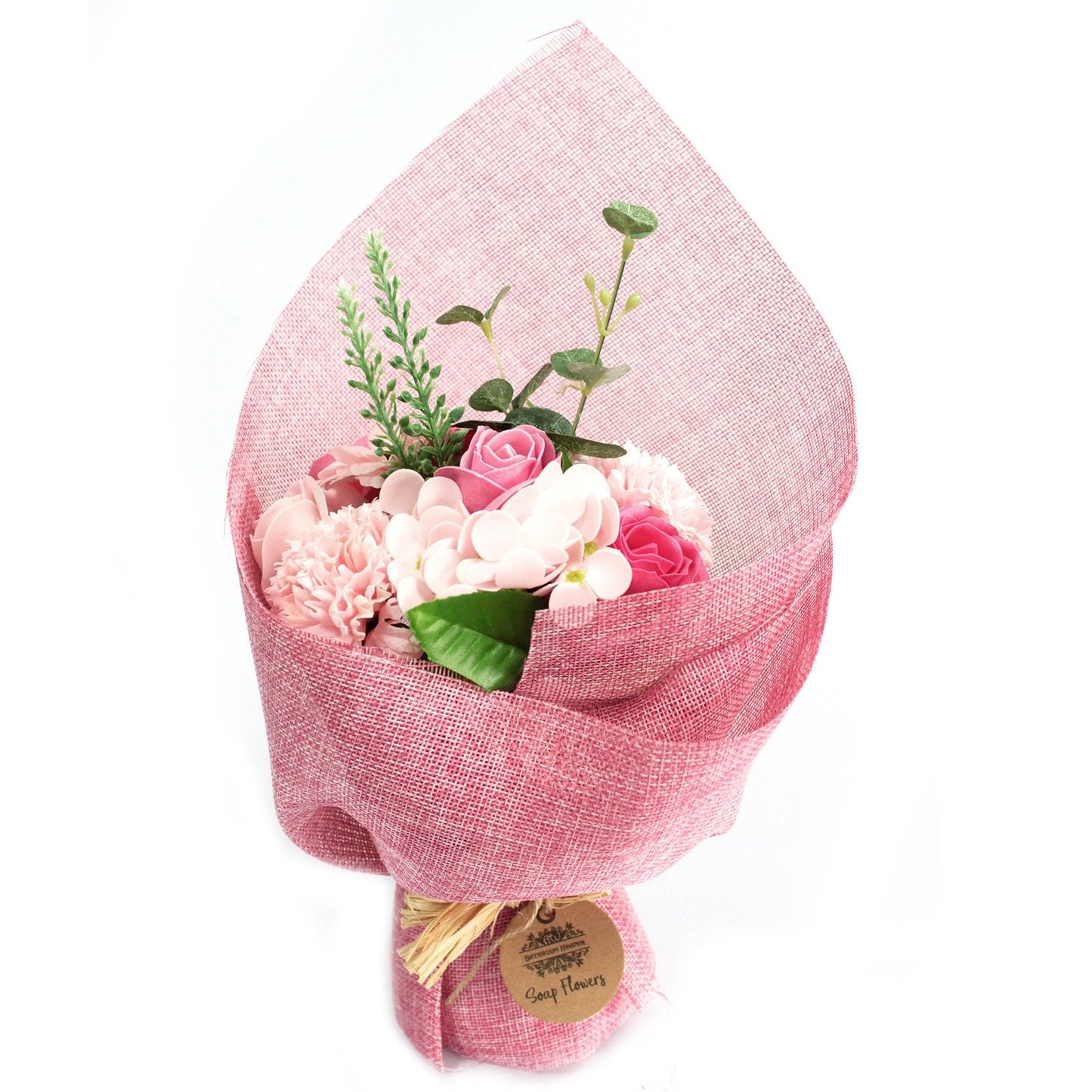 Bouquet di fiori di sapone in piedi - Rosa