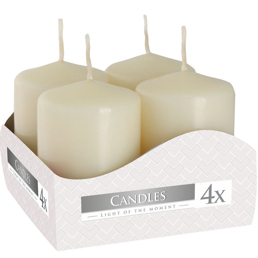 Set di candele 40 × 60 mm (4 pezzi) – avorio