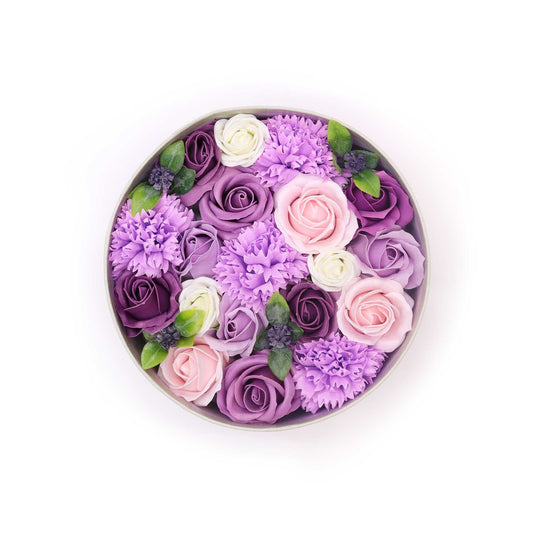 Scatola rotonda - Lavanda, Rosa e Garofano