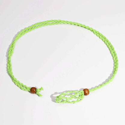 Collana con pietre preziose di cristallo, cordino da 45 cm/18 pollici - Verde