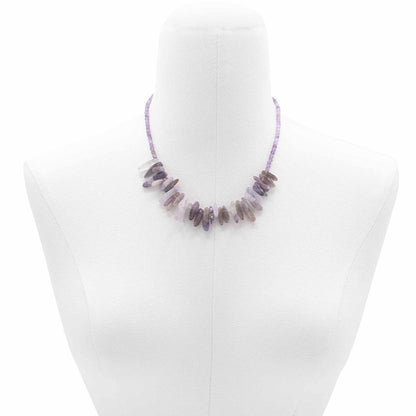 Collana con pietra allungata – agata muschiata