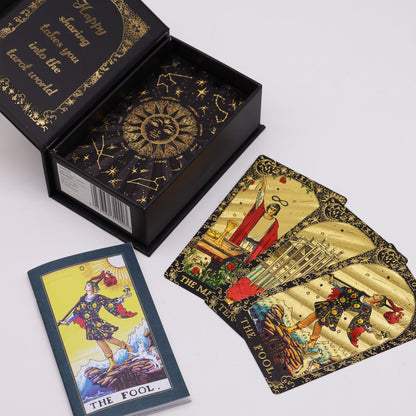 Tarocchi con lamina d'oro – Che la magia abbia inizio – confezione regalo