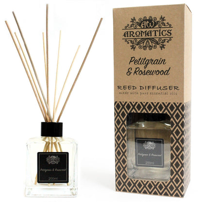 Diffusore di aromi con oli essenziali Petitgrain e Palissandro 200 ml
