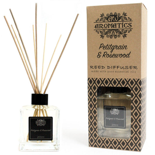 Diffusore di aromi con oli essenziali Petitgrain e Palissandro 200 ml